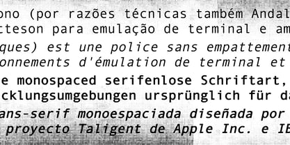 Andale Mono Font Poster 5